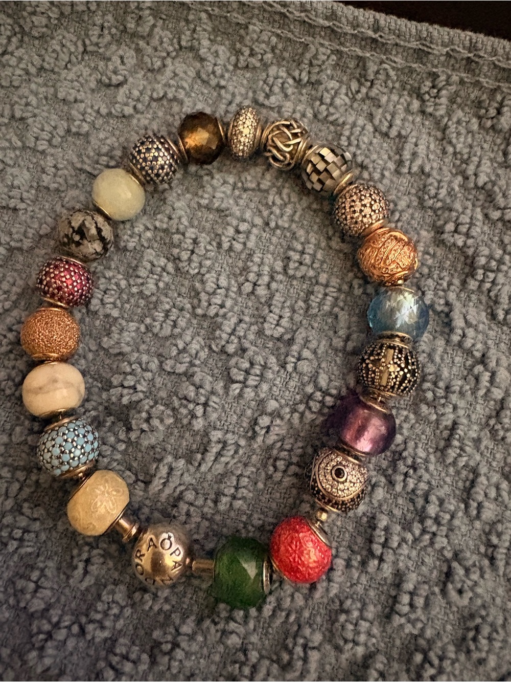 Pandora essence bracelet and charms